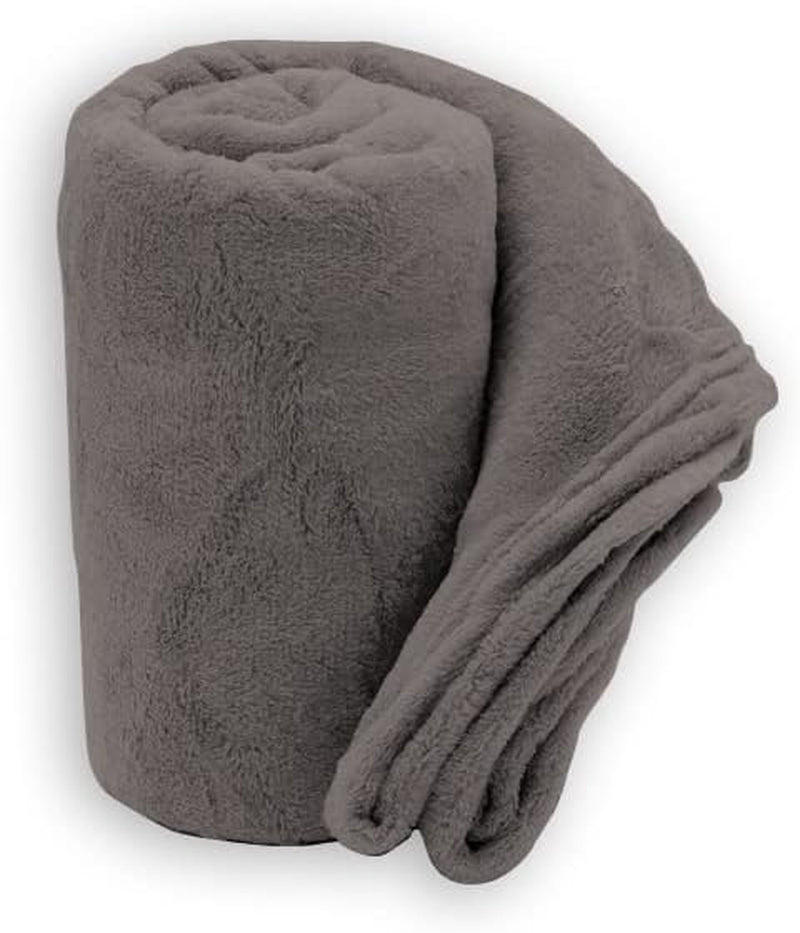 Manta suave | Cuadros | Tacto suave | 130 X 160 Cm | Edredones y colchas Polvos Naty Shop Taupe 210X240