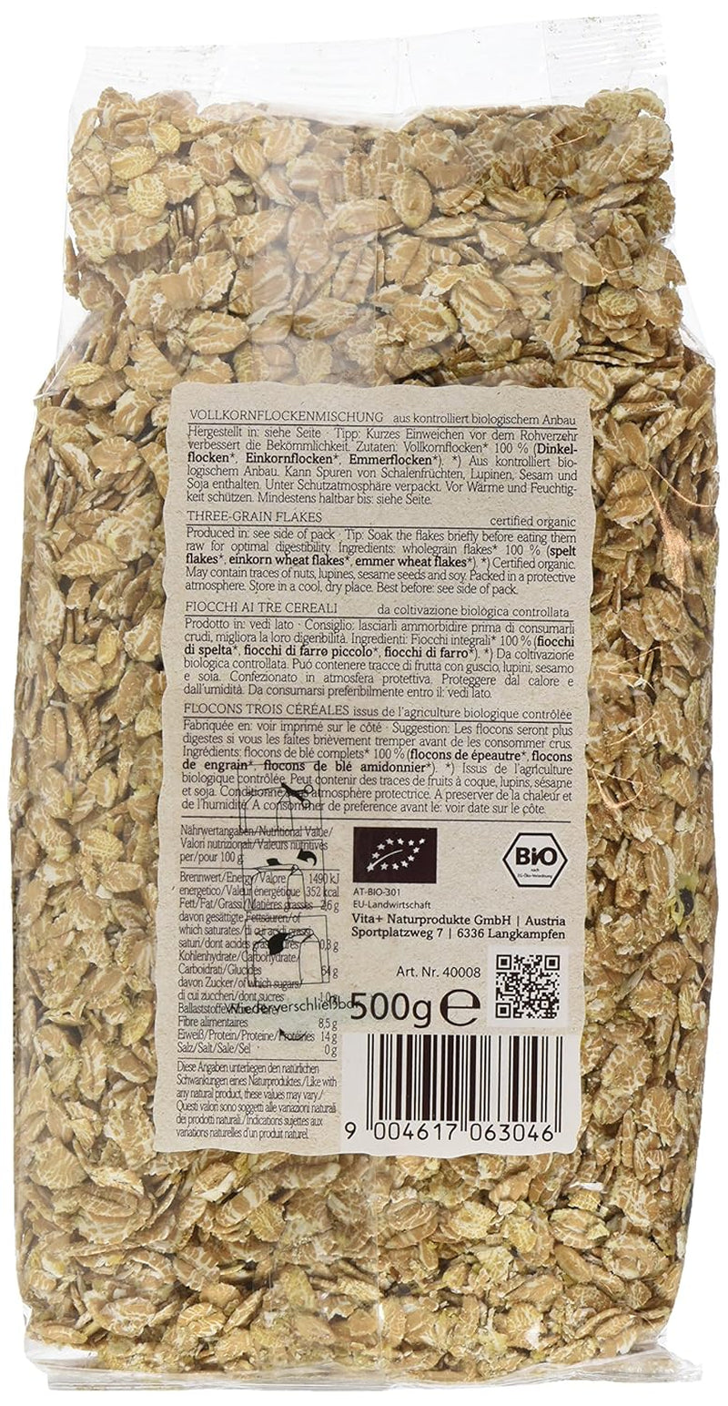 Verival Urkornflocken - Bio, Pack 6Er (6 X 500 G) Cereales Naty Shop