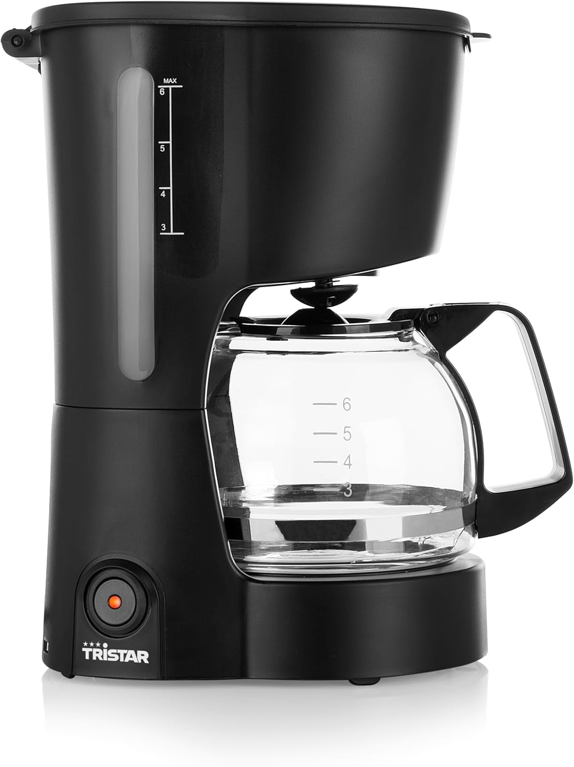 Cafetera Tristar, capacidad 6 tazas, 600W, función mantener caliente, parada automática, filtro permanente, sistema antigoteo, compacta y portátil, fácil de limpiar, CM-1246