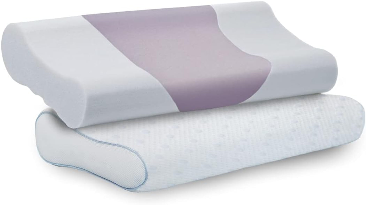 PARADIES Almohada cervical 40X80 Cm - Revita Ergonómica - Certificada IGR, Almohada ergonómica de soporte para el cuello Altura: 10 Cm Almohadas ortopédicas cervicales Naty Shop Revita Vario-Ergonomic
