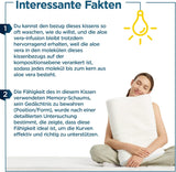 ORTHOVERSE almohada ortopédica - almohada de apoyo para el cuello, almohada para dormir, almohada, almohada viscoelástica, almohada, almohada para el dolor de cuello - ajustable en altura, funda de aloe vera, ayuda médica Naty Shop Almohadas ortopédicas cervicales