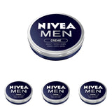 NIVEA MEN Creme, crema nutritiva para la piel con vitamina E, 150 ml Naty Shop 4 x 75 ml 75 ml