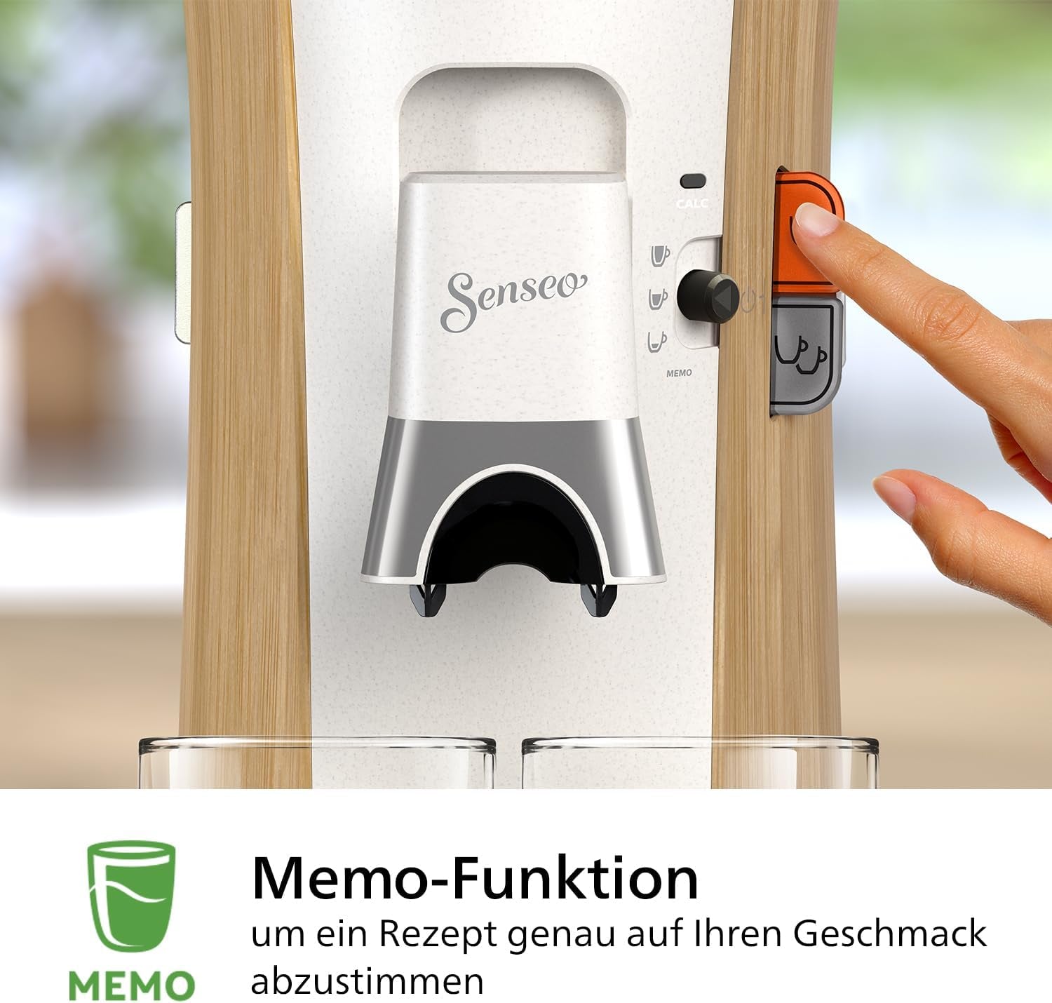 Cafetera espresso con cápsulas PHILIPS Senseo Select - Intensity Plus, con función Memo para 3 especialidades de café, Crema Plus, producto ecológico, alta calidad, blanco sedoso (CSA240/05)
