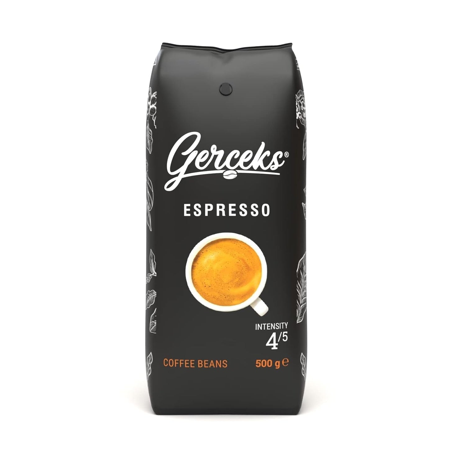 Espresso Kaffeebohnen fuerte 500g, Barista Kaffee schokoladig und säurearm, Espressobohnen, Bohnenkaffee mit Arábica y Robusta, Crema fina, ideal para capuchino