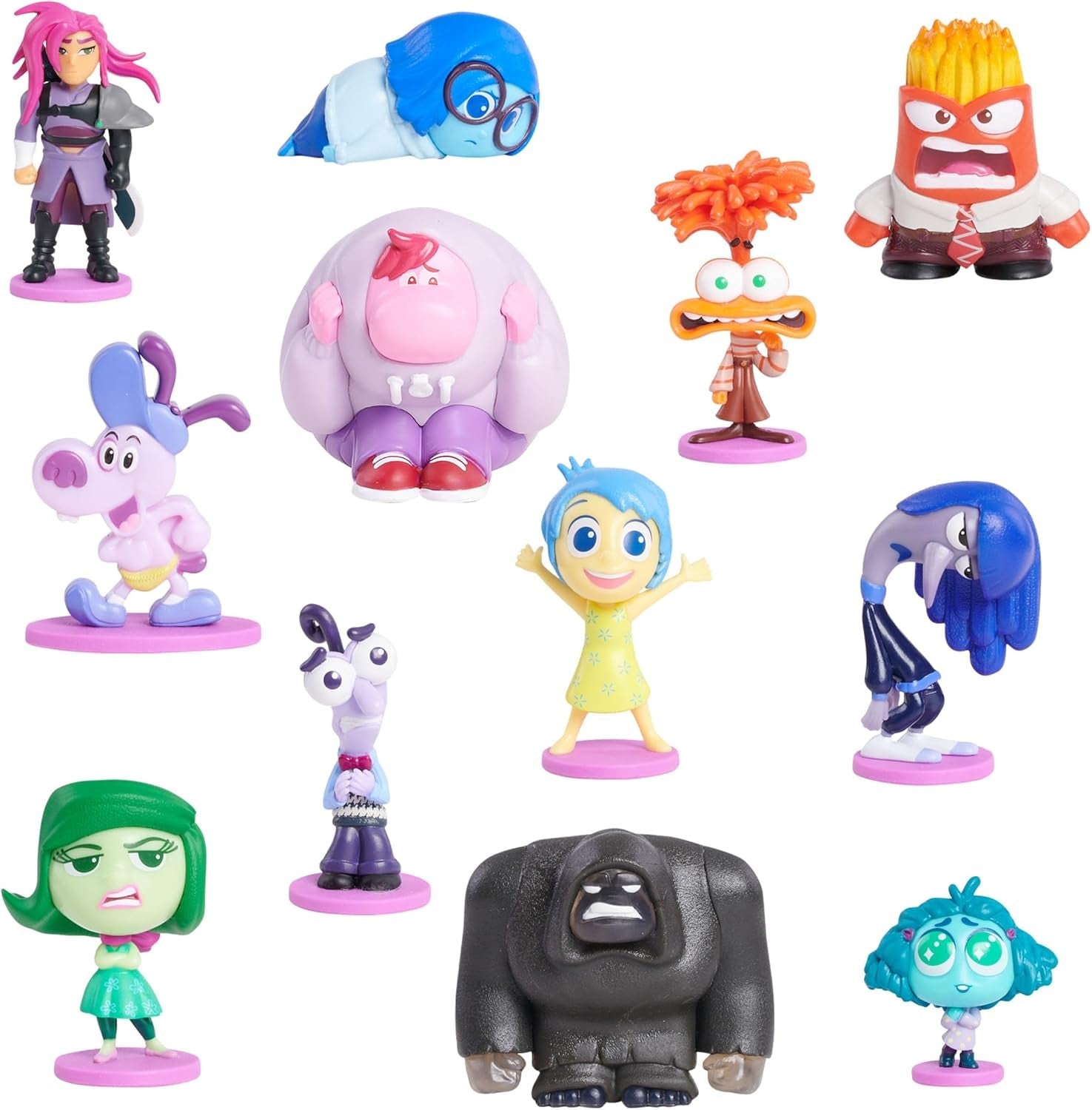 Just Play Disney y Pixar Inside Out 2 Minifiguras Figuras coleccionables de 2,5 cm a 6,4 cm de altura Juguetes para niños de 3 años en adelante Figuras de acción Naty Shop