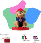 Figura sonora - Happy English - música y canciones en inglés - juguete con contenido educativo, versión italiana, niños y niñas de todas las edades Baby Toys Naty Shop