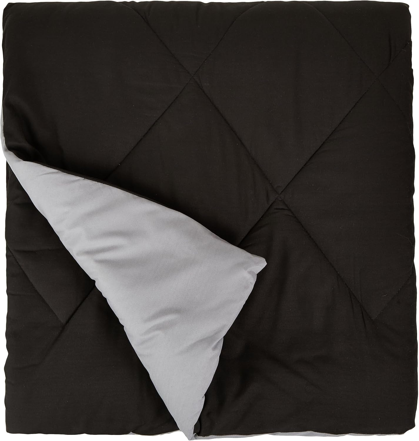 Amazon Basics Funda Nórdica de Microfibra, Utilizable por Ambas Caras, 220 X 240 Cm, Gris/Negro Edredones y Edredones Naty Shop
