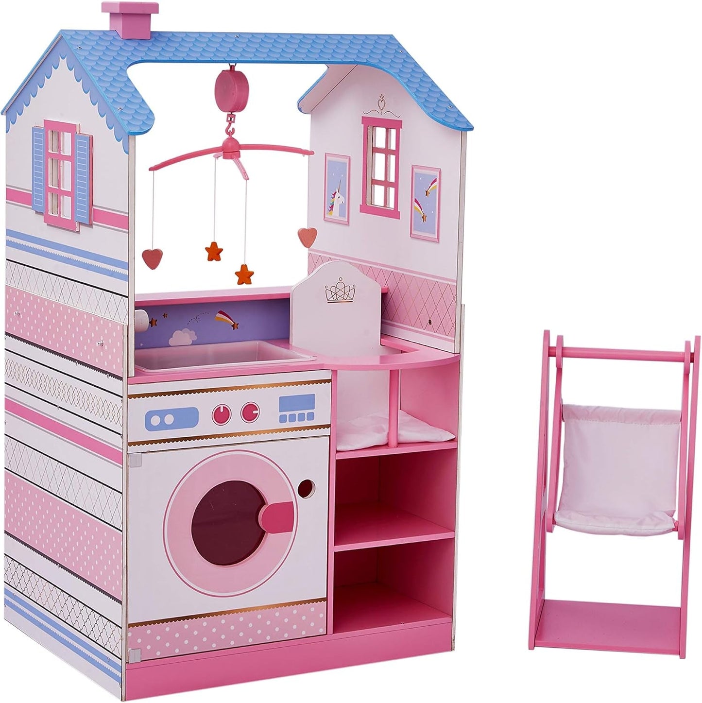 Olivia's Little World Teamson Kids Muñecos de Madera, 45 cm, Doble Cara, para niños TD-11460W