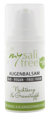 Mysalifree BIO EYE BALM, crema de ojos intensiva antiarrugas para pieles sensibles, con granada y ocre, 15 ml Cosmética y Belleza Naty Shop