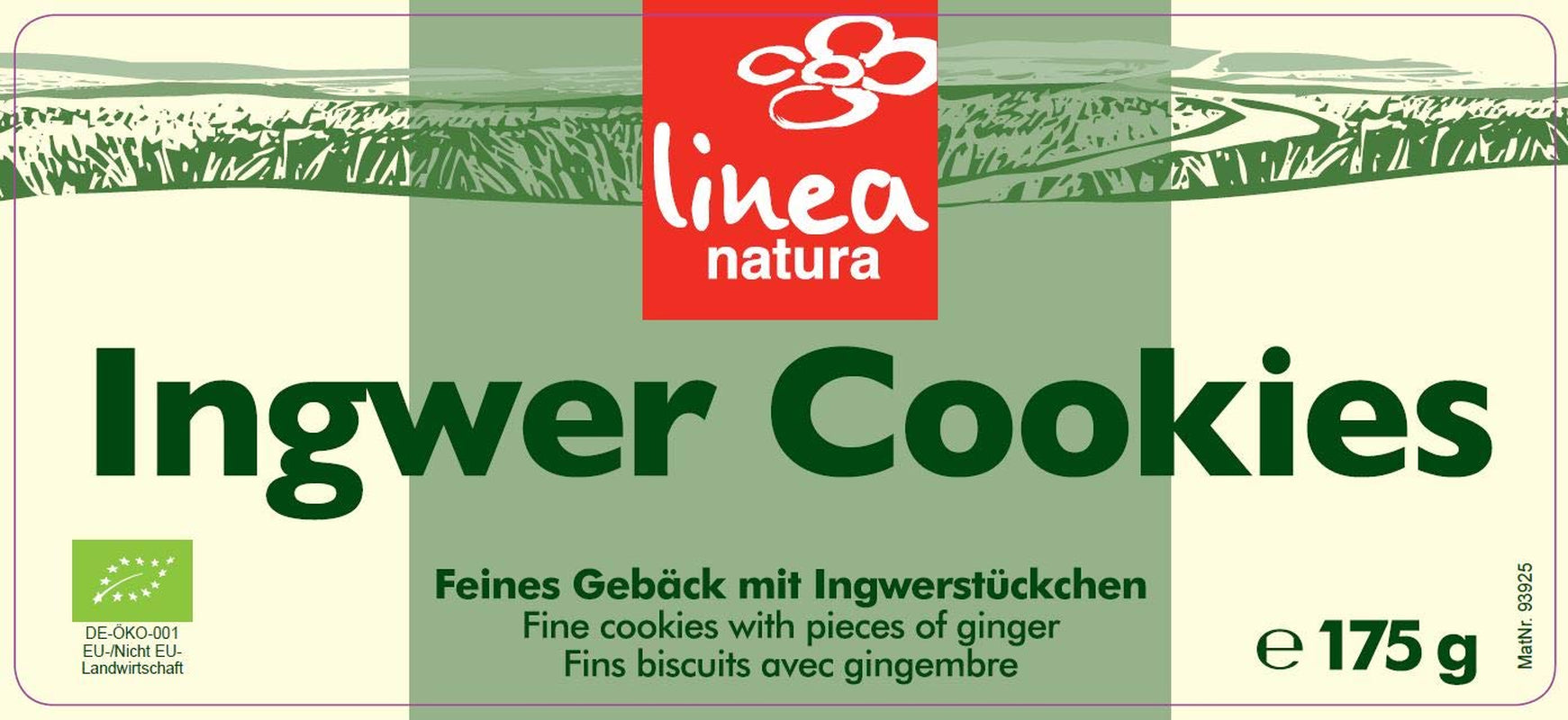 Galletas de jengibre orgánicas, paquete de 6 (6 x 175 g)