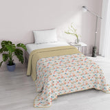 Fantasy Ropa de Cama Italiana Microfibra Verano 1,5 Camas Murrine Edredones y Edredones Naty Shop Varios 1 Posto E Mezzo