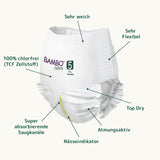 Pañales Bambo Nature, talla 5 (11-17 kg) - Caja mensual de 95 | Pañales con protección mejorada contra fugas | Máxima comodidad y libertad para niños activos | Pañales testados dermatológicamente