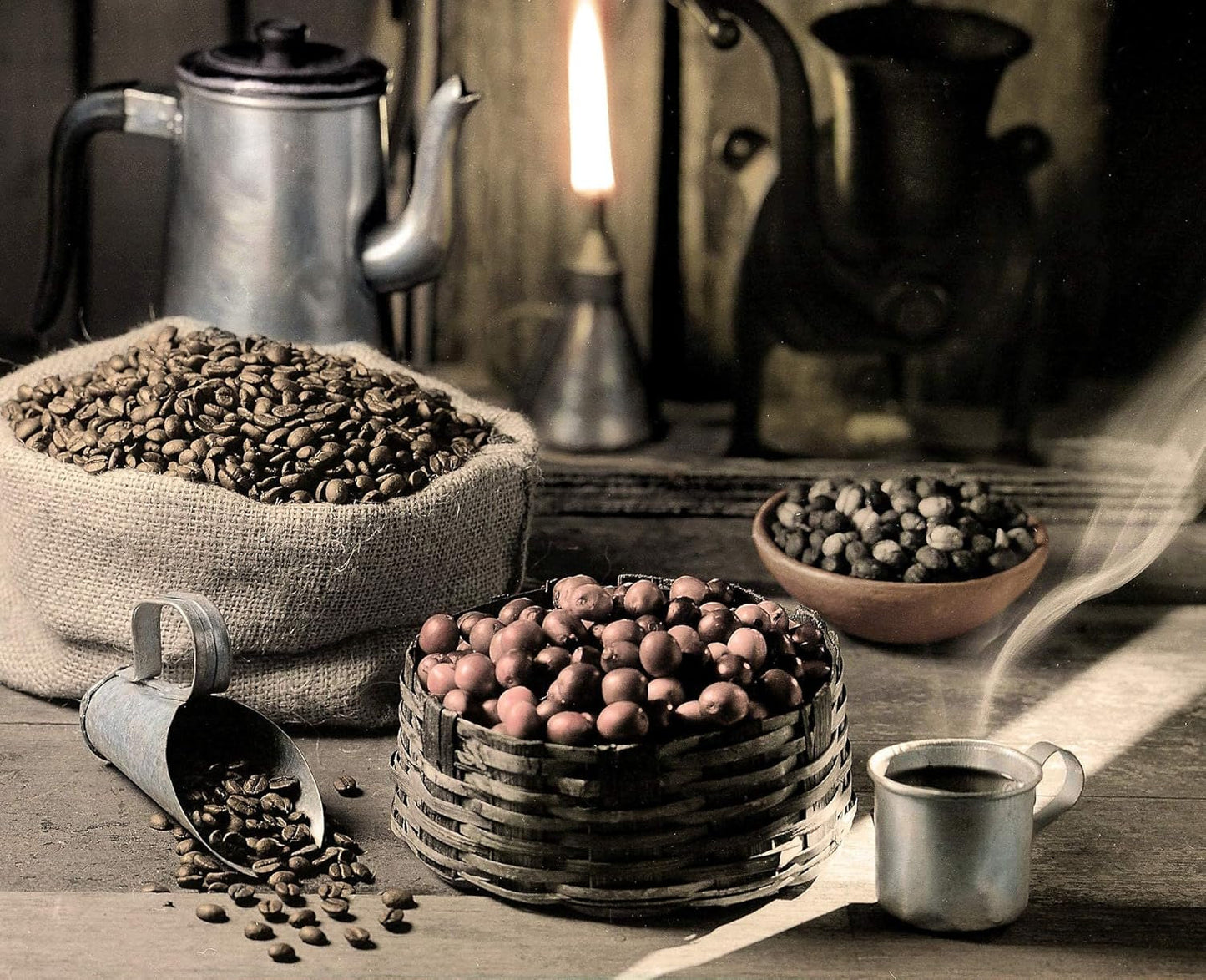 C&T "Ragnarök Coffee" nordischer Röst-Kaffee | 1000 g de ganso bohne | como barra de bar Espresso & Café Crema | kräftig + würzig + aromático | 100% natural con cafeína
