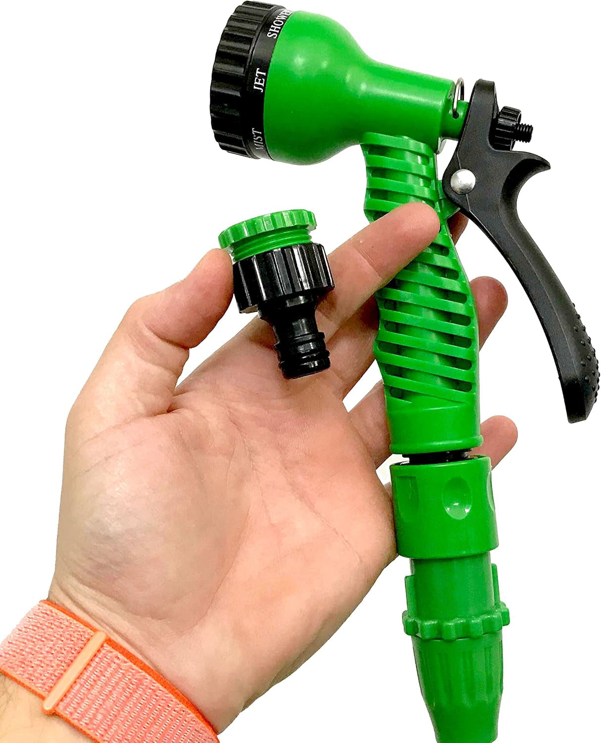 C2607A Manguera Basic – Manguera extensible con presión de agua, verde, 7,5 metros