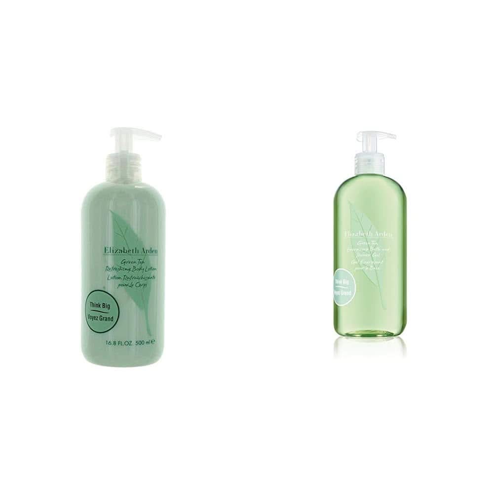 Elizabeth Arden - Loción corporal refrescante con fragancia a extracto de té verde, 500 ml Ducha y baño Naty Shop Set Loción Corporal + Gel de Ducha
