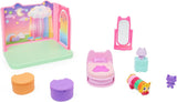Habitación Deluxe de la casa de muñecas de Gabby, habitación para gatos, muebles y 2 cajas sorpresa con accesorios temáticos, adecuada para edades de 3 años en adelante
