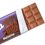 Milka MMMAX Noisette – Chocolate con leche alpino con un delicado y cremoso relleno de avellanas – 250g