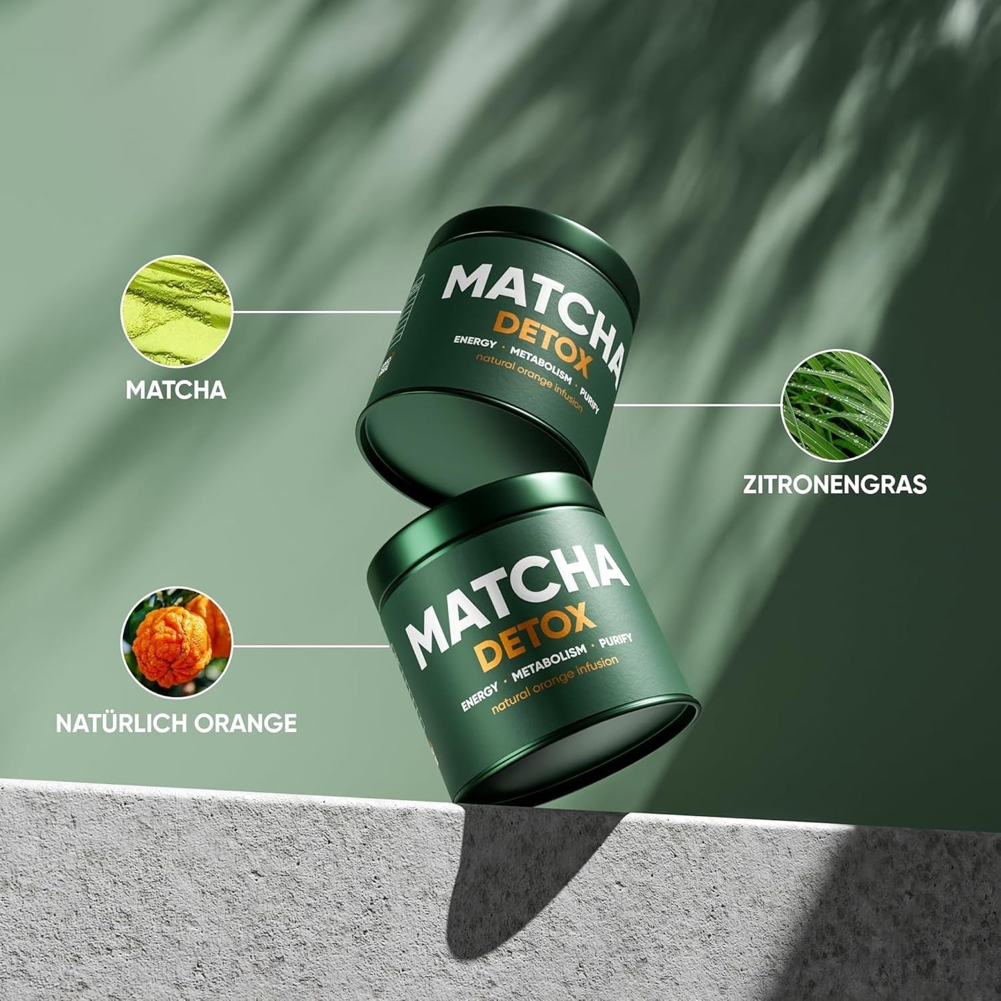WOW TEA Matcha en polvo - polvo fino de Japón con un sabor fresco - ideal para té Matcha, café con leche o batidos - sin aditivos (desintoxicación)