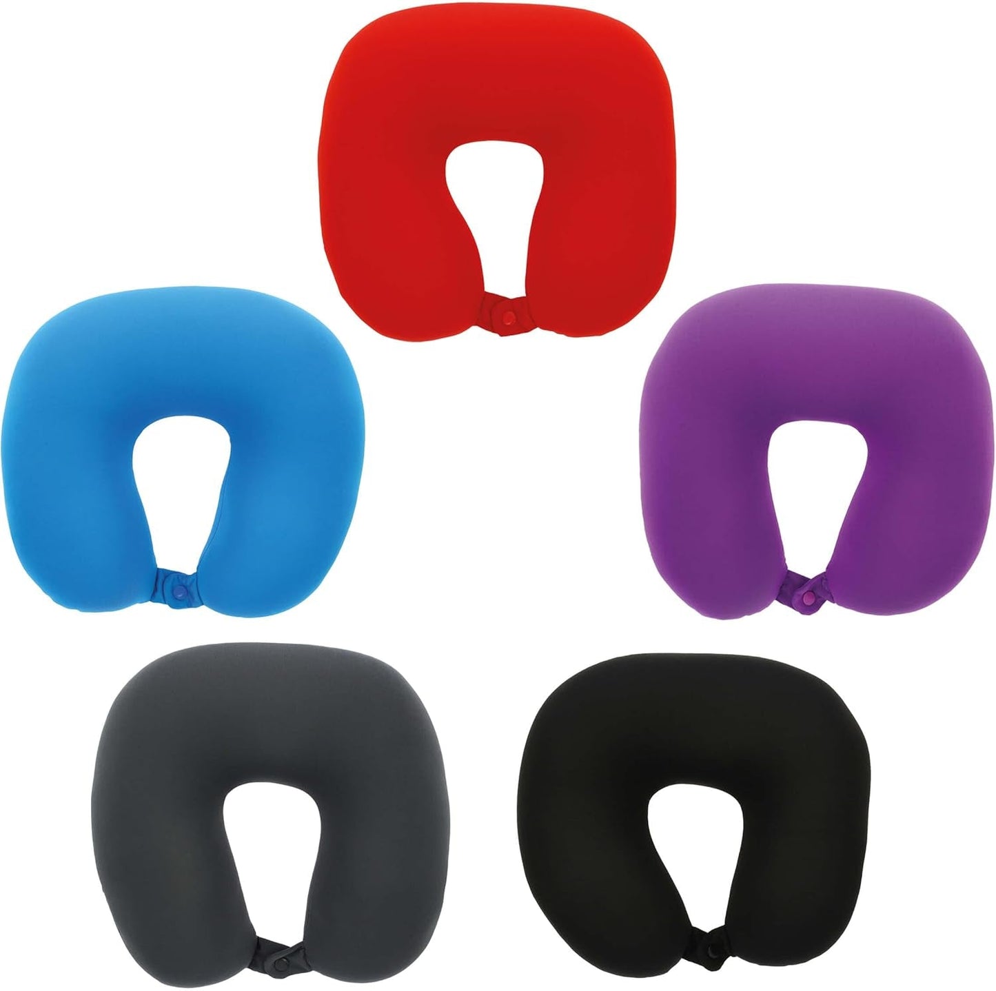 Sumex Almohada de Viaje Almohada Cervical para Niños y Adultos En Forma de U Ultra Suave Lavable Ideal para Viajes Rojo Almohadas de Viaje Naty Shop