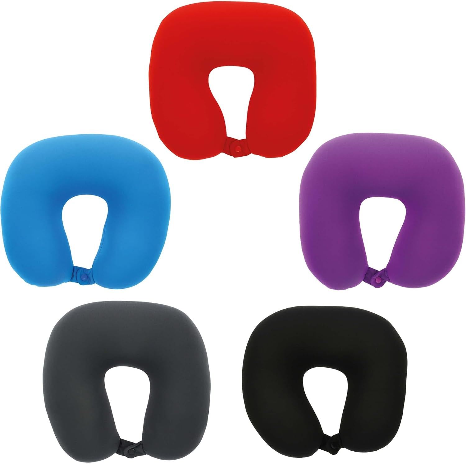 Sumex Almohada de Viaje Almohada Cervical para Niños y Adultos En Forma de U Ultra Suave Lavable Ideal para Viajes Rojo Almohadas de Viaje Naty Shop