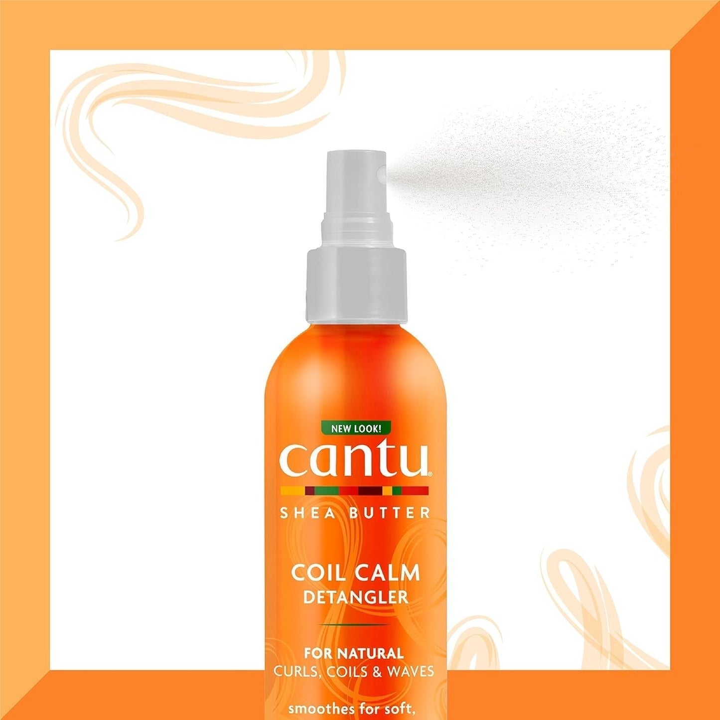 Cantu Coil Calm Spray Desenredante, Karité, Cabello Rizado, 237ml Productos Desenredantes Naty Shop