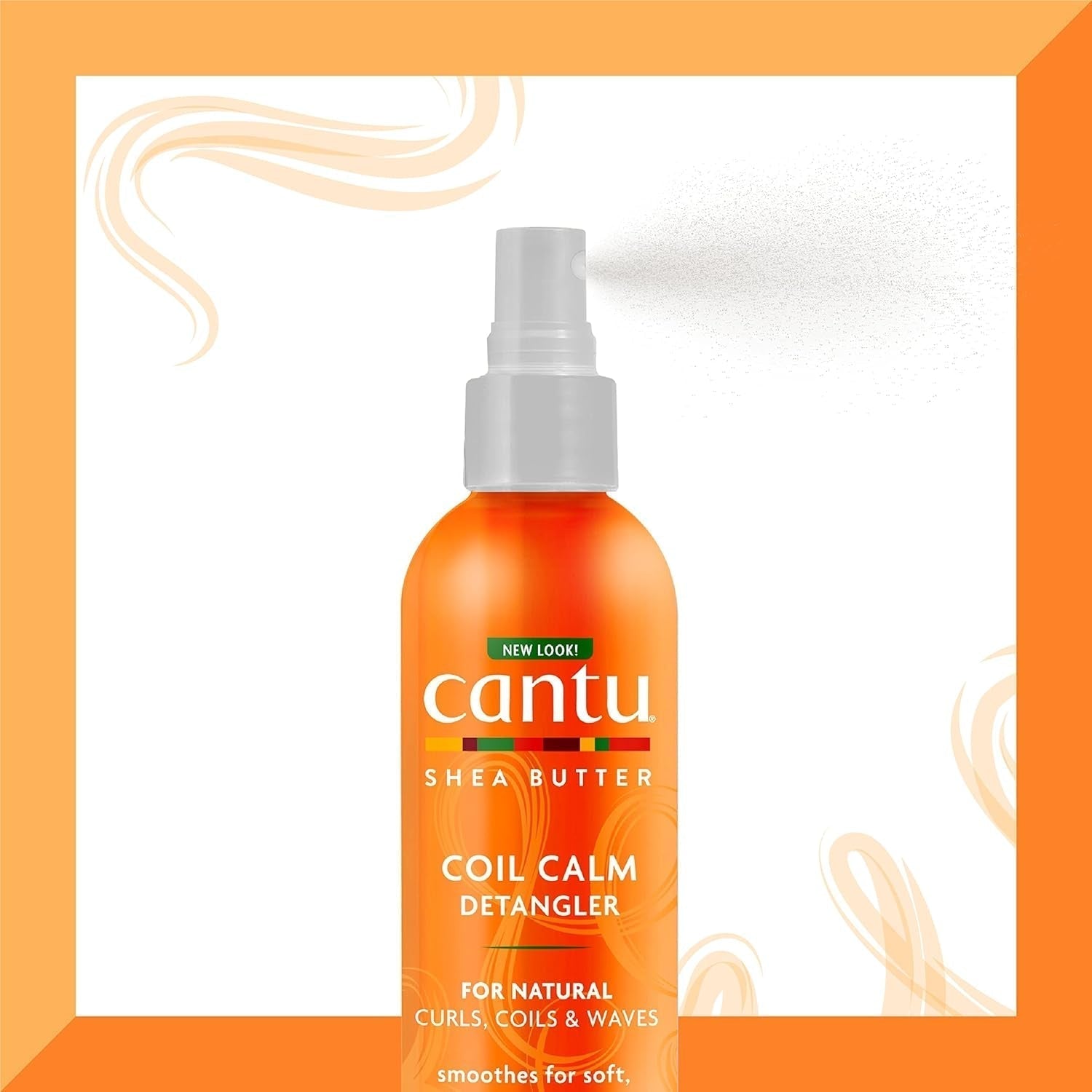 Cantu Coil Calm Spray Desenredante, Karité, Cabello Rizado, 237ml Productos Desenredantes Naty Shop