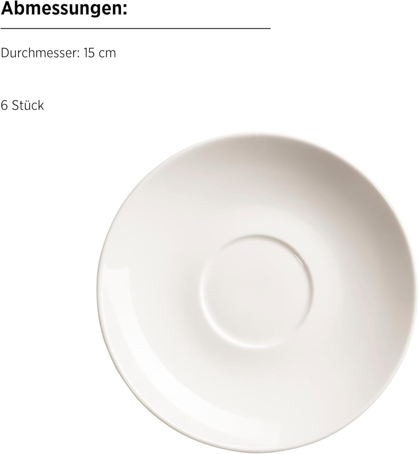 MÄSER 934105 Serie Belmira, Juego de Café Clásico para 6, Juego de Café de 18 Piezas, Atemporal, Elegante, Delicado, Porcelana, Blanco