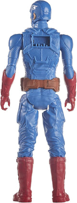 Marvel Avengers Titan Hero Series Blast Gear Capitán América Figura de acción Juguete grande de 30 cm para mayores de 4 años Figuras de acción azules Naty Shop