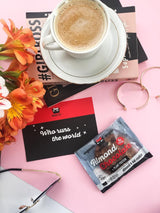 Almendra y chocolate - Galletas veganas envueltas individualmente, sin gluten, sin soja, orgánicas, almendras y avena - Paquete múltiple de 12 x 50 g (paquete de 2)