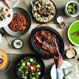 Olla de cocción lenta, | 3,5 litros (3-4 personas), recipiente para dorar carnes y verduras, Olla de Cocción Lenta de acero inoxidable Naty Shop