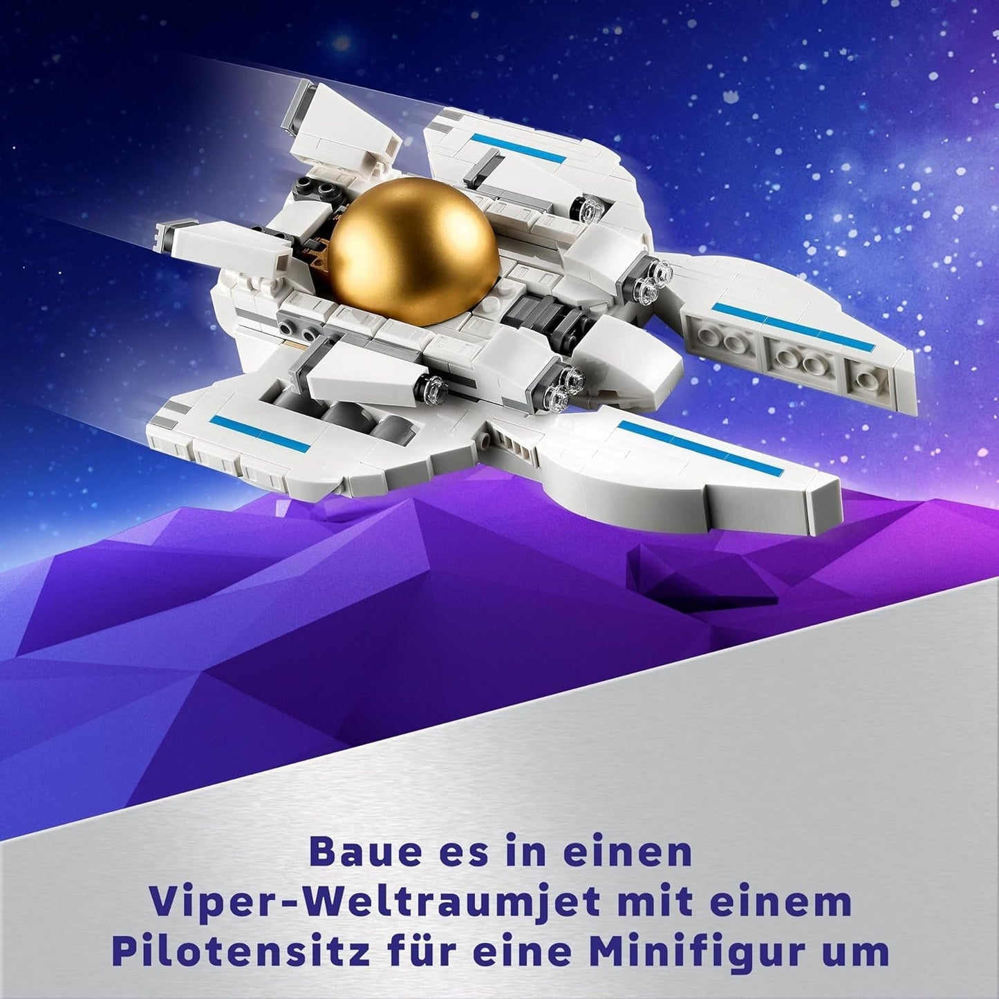 LEGO Creator Juguete de Astronauta Espacial 3 en 1, Kit de Modelo de Perro y Nave Espacial para niños, Decoraciones para jardín de Infantes, Regalo Creativo para niños y niñas de 9 años 31152 Juegos de construcción Besuche den LEGO-Store