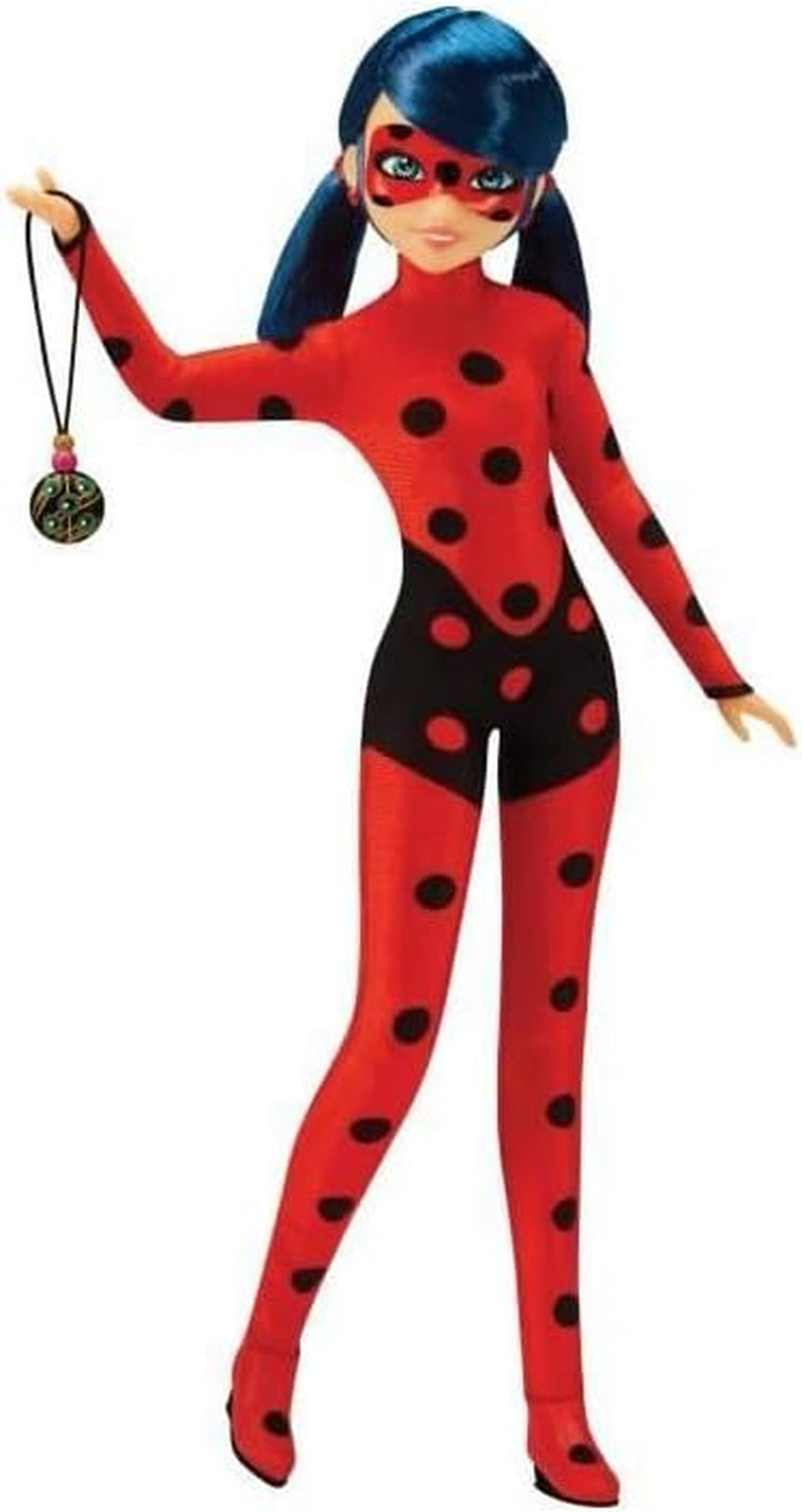 Bandai - mariquita milagrosa - muñeca marinette cambio de color sorpresa - muñeca milagrosa articulada, 26 cm + 3 sorpresas - modelo aleatorio - p50390 naty shop muñecas mariquita amuleto de la suerte