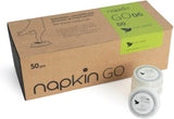 Go NPKGO00612 Toallitas limpiadoras en cápsulas con té verde, viscosa, blanco, paquete de 12