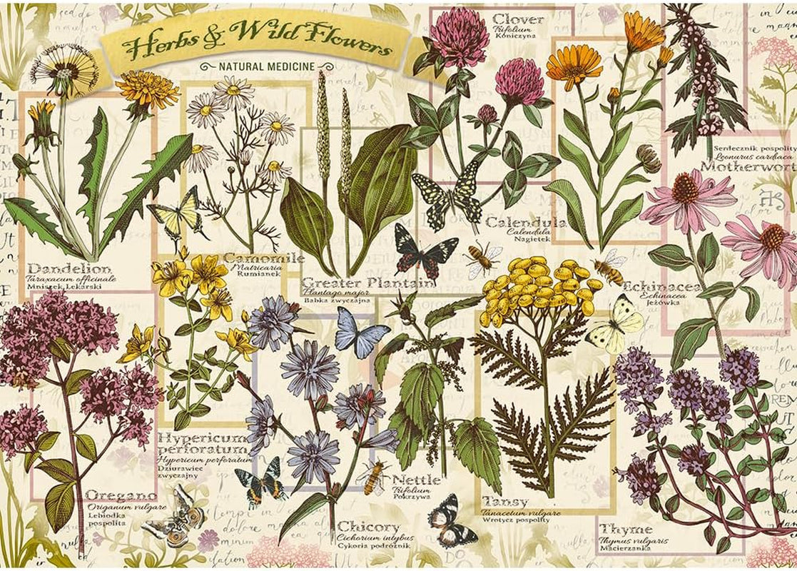 Puzzle 500 hierbas medicinales Puzzle Naty Shop