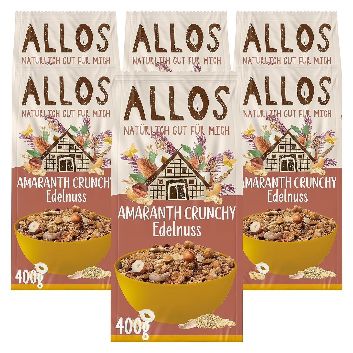 ALLOS Amaranto Crujiente Nobleuss | Muesli ecológico Nueces Avena Cereales para los más pequeños Cereales Naty Tienda Título predeterminado