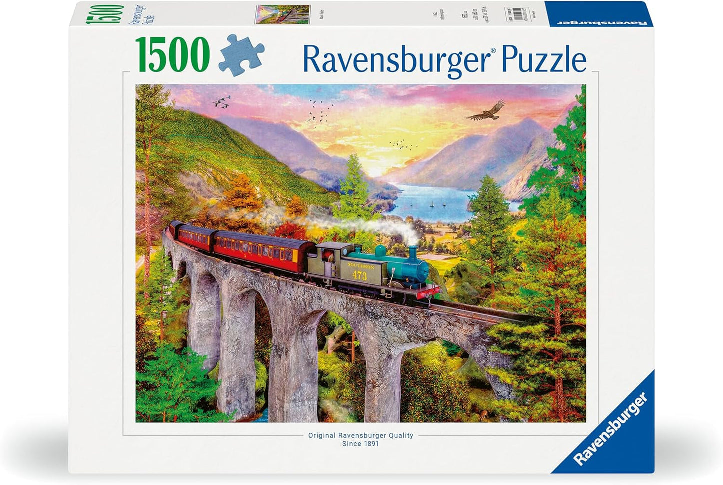 Ravensburger Puzzle 12000795 - Viaje en tren en otoño - Puzzle de 1500 piezas para adultos y niños mayores de 14 años, Puzzle Naty Shop