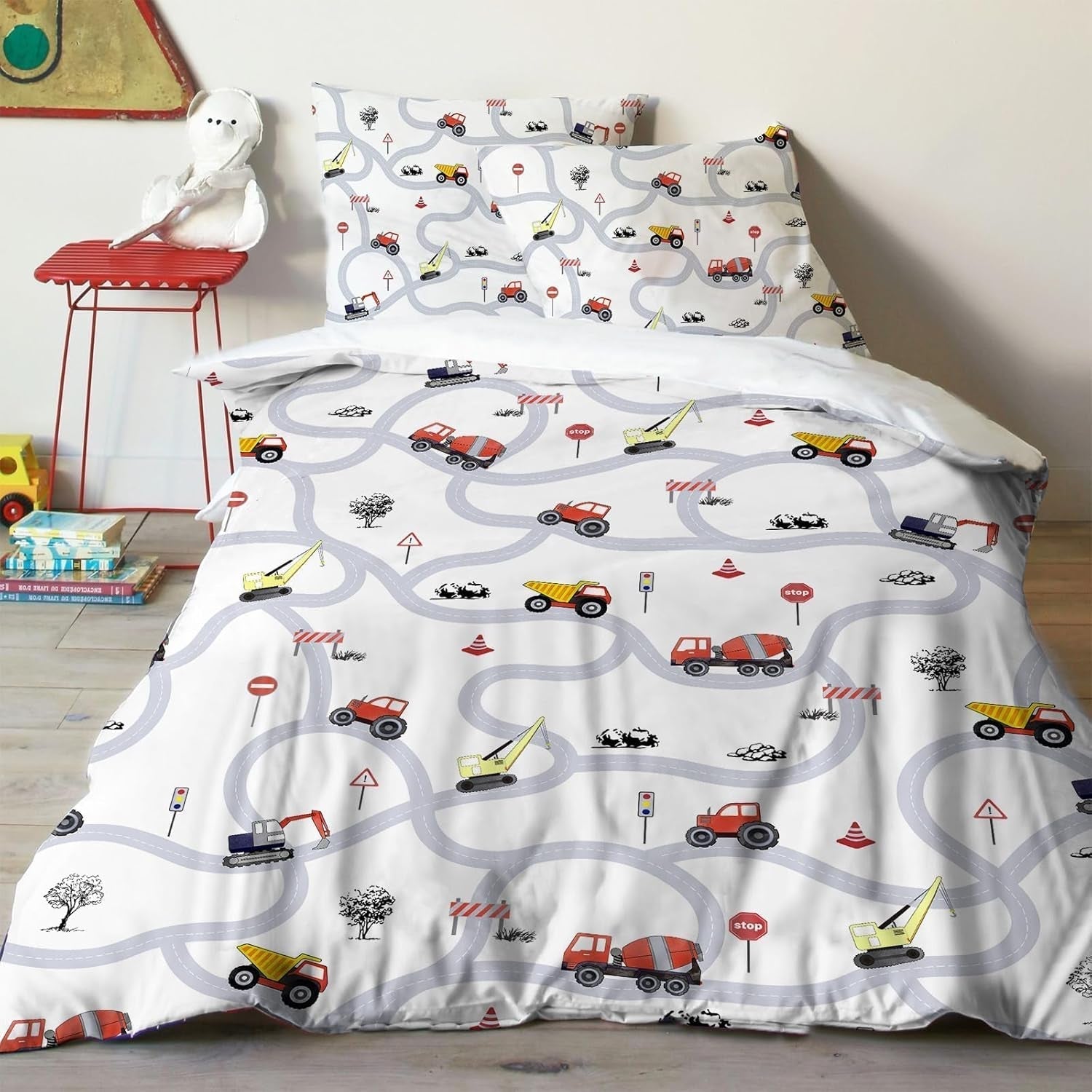 Ropa de cama para niño, varios modelos Ropa de cama - infantil Naty Shop Auto 135X200 cm + 80X80 cm