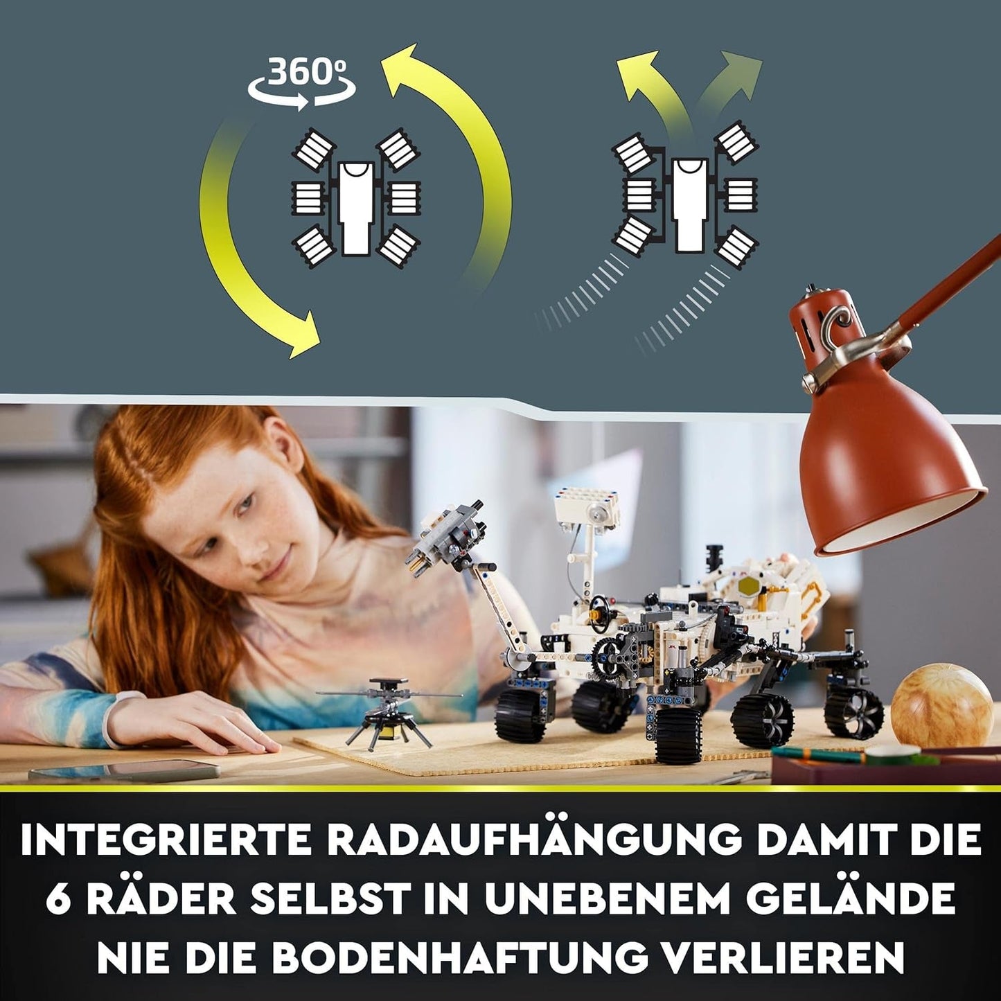 LEGO Space Toy Set 42158 Technic NASA Mars Rover Perserverance con aplicación Ar, juguete de construcción científica para niñas y niños Más de 10 juegos de construcción Besuche den LEGO-Store