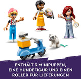 LEGO Friends Heartlake City Café, juguete para niños, panadería de juguetes, idea de regalo para niñas y niños mayores de 6 años, juego de 3 figuras de juego y figura de perro 42618 Juegos de construcción Besuche den LEGO-Store