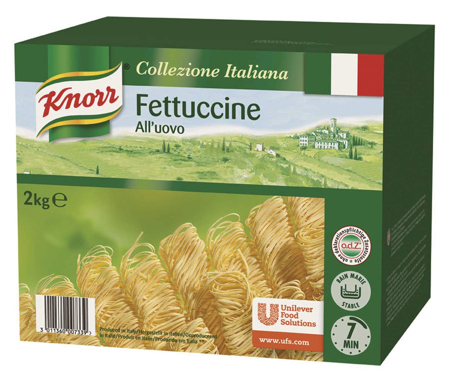 Knorr Fettuccine Pasta con Huevo - Fideos de Cinta Estrecha - Paquete Grande de Fideos, 2000 g