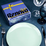 Servilletas de papel Renova, azul dorado - 40 servilletas