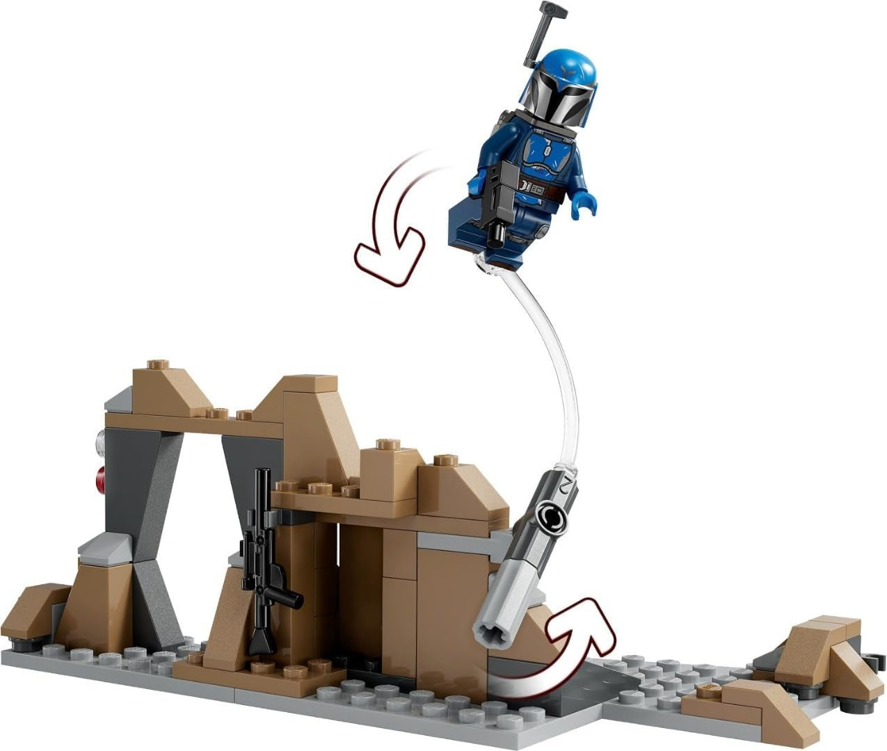 LEGO Star Wars: Emboscada mandaloriana en Mandalore Battle Pack, juguete de construcción de aventuras para niños, set de acción coleccionable, idea de regalo para niños y niñas 75373 Juegos de construcción Besuche den LEGO-Store