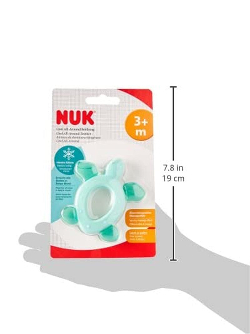 NUK Cool All-Around mordedor con elementos refrigerantes, a partir de 3 meses, 1 unidad, multicolor