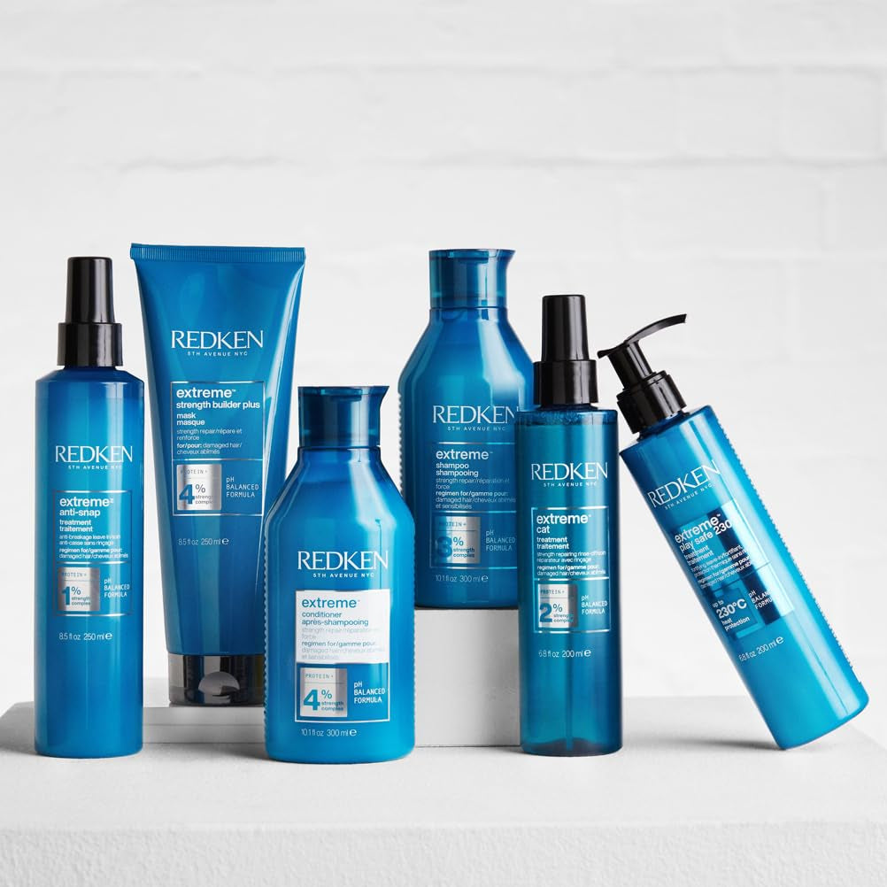 Redken Mascarilla Capilar Intensiva para Todo Cabello Dañado Repara y Regenera Antirotura Mascarilla Extreme Strength Builder Plus 1 x 250ml Naty Shop Mascarilla Capilar