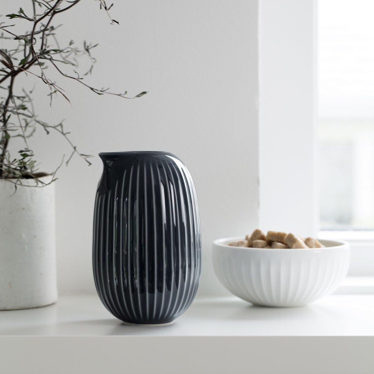 Kähler Bonbonniere Ø12 cm Hammershøi Decoración Diseño danés, blanco Cajas para guardar alimentos Naty Shop
