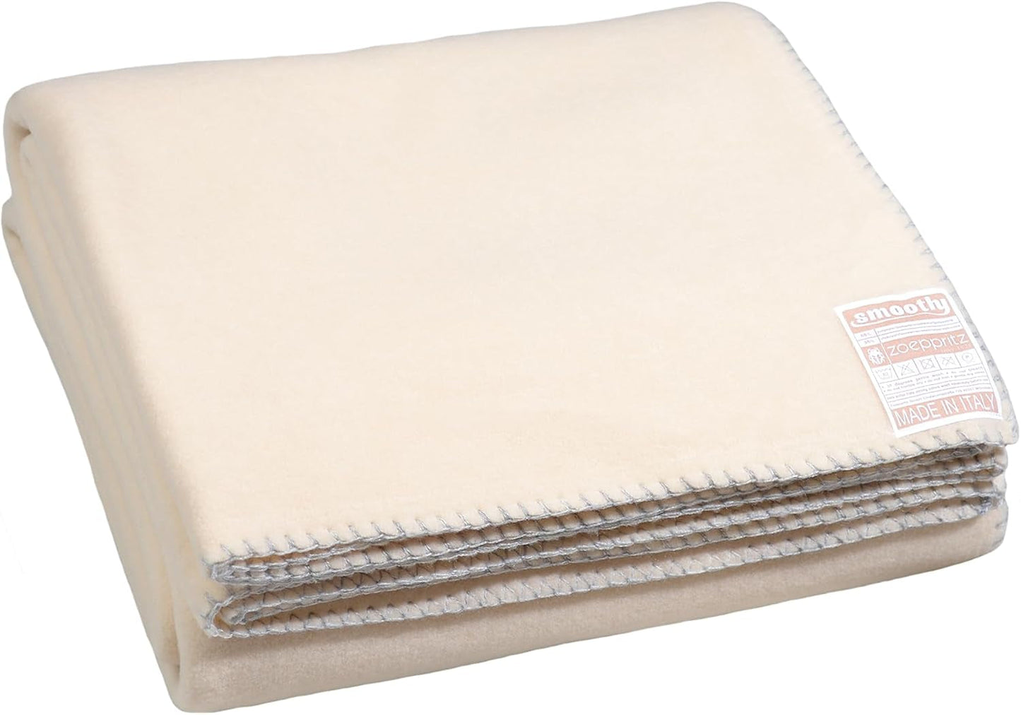 Zoeppritz since 1828 Manta polar suave - Manta polar cómoda y esponjosa - Vegano - 140X190Cm - 010 Blanquecino, 010 Blanquecino Zoeppritz Since 1828 020 Crema 140X190Cm