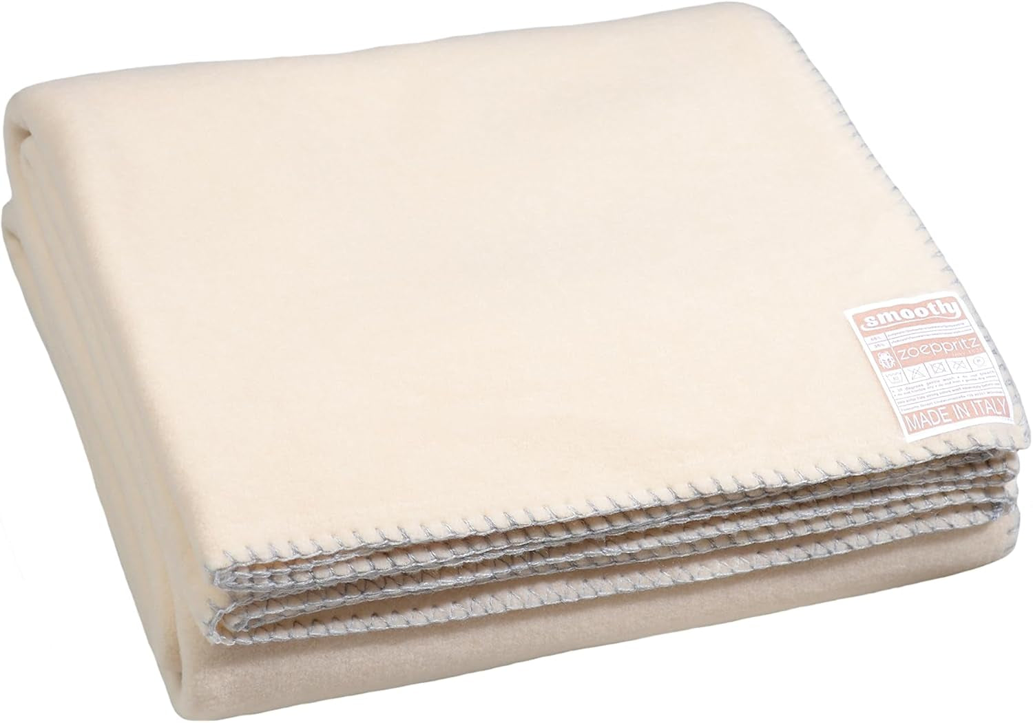 Zoeppritz since 1828 Manta polar suave - Manta polar cómoda y esponjosa - Vegano - 140X190Cm - 010 Blanquecino, 010 Blanquecino Zoeppritz Since 1828 020 Crema 140X190Cm