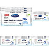 Bübchen Aqua Touch Toallitas húmedas para bebés 144 piezas (3 x 48) - Toallitas para el cuidado de la piel sensible con 99% de agua pura, toallitas húmedas para recién nacidos y bebés
