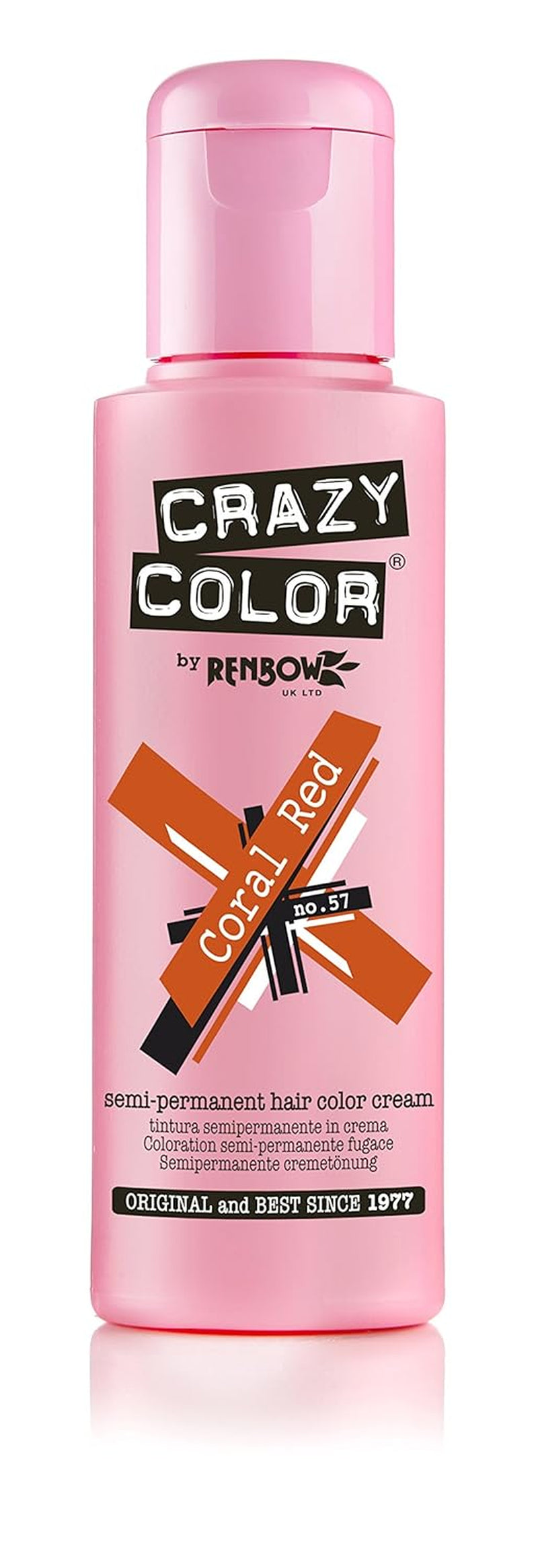Tinte para el cabello GO TOXIC UV semipermanente en crema, 100 ml (1 pack) Tinte para el cabello Naty Shop 57 rojo coral 100 Ml (1 pack)