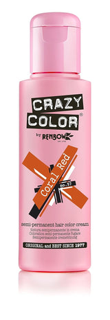 Tinte para el cabello GO TOXIC UV semipermanente en crema, 100 ml (1 pack) Tinte para el cabello Naty Shop 57 rojo coral 100 Ml (1 pack)